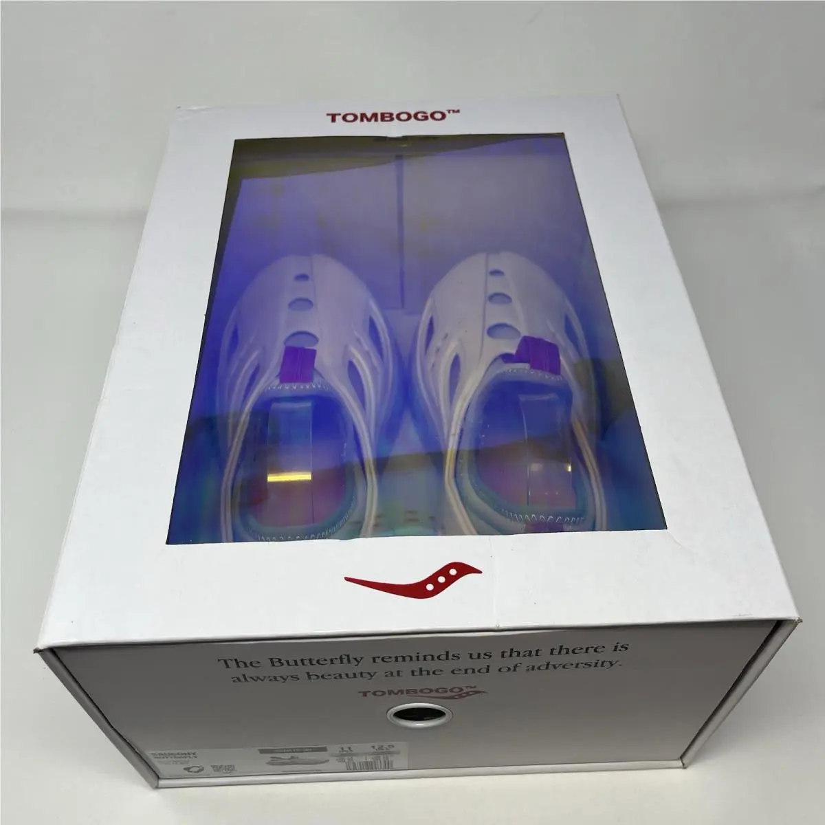 Saucony shoes - Tombogo Butterfly - Tombogo Butterfly - White/Red/Sage Moon 4