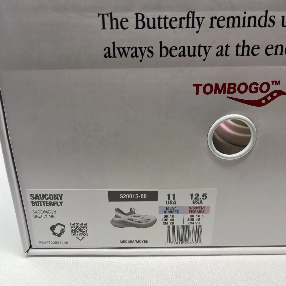 Saucony shoes - Tombogo Butterfly - Tombogo Butterfly - White/Red/Sage Moon 5