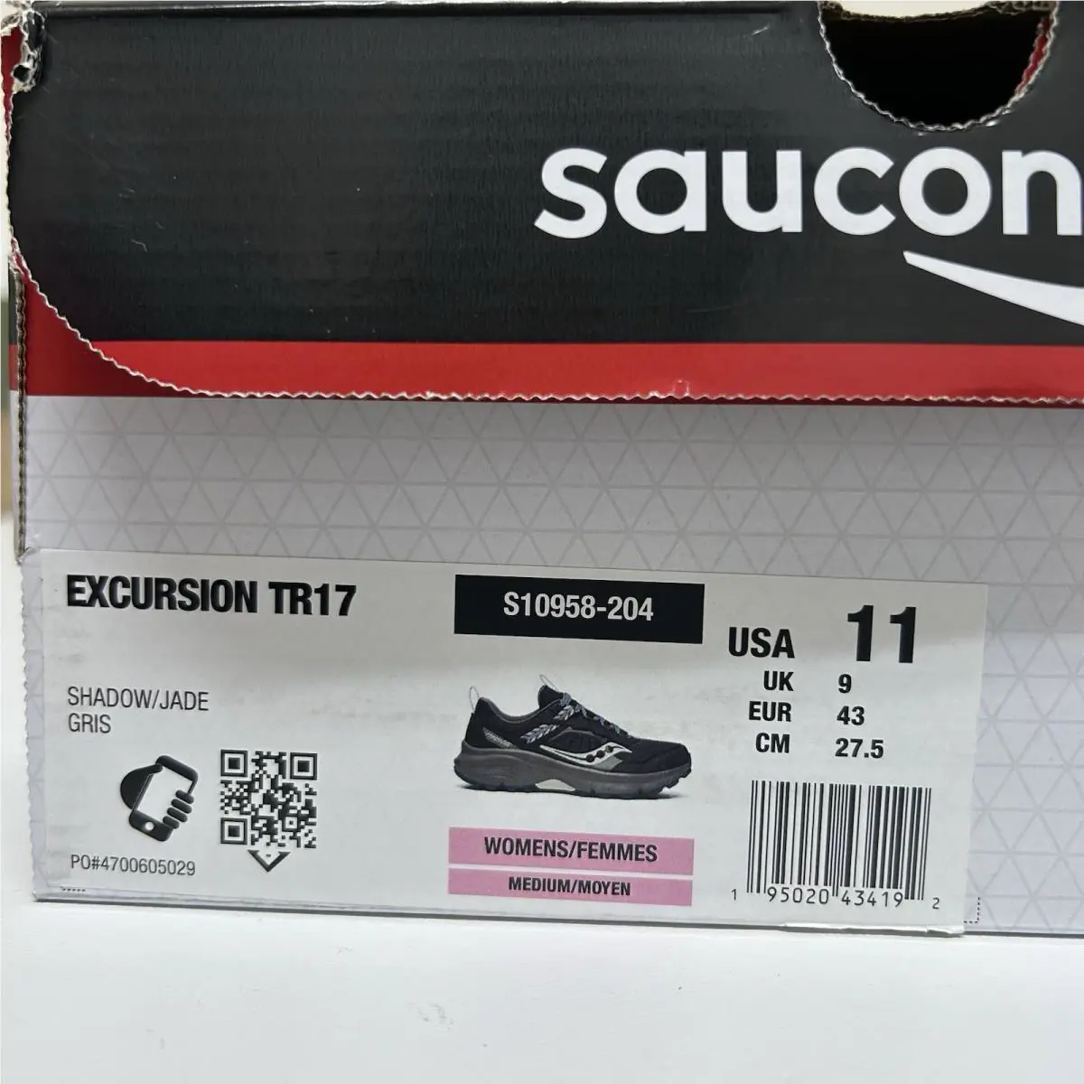 Saucony shoes - Saucony Excursion TR17 - Excursion - S10958-204 - Jade Green, Blue, White, Gray, Multicolor 5