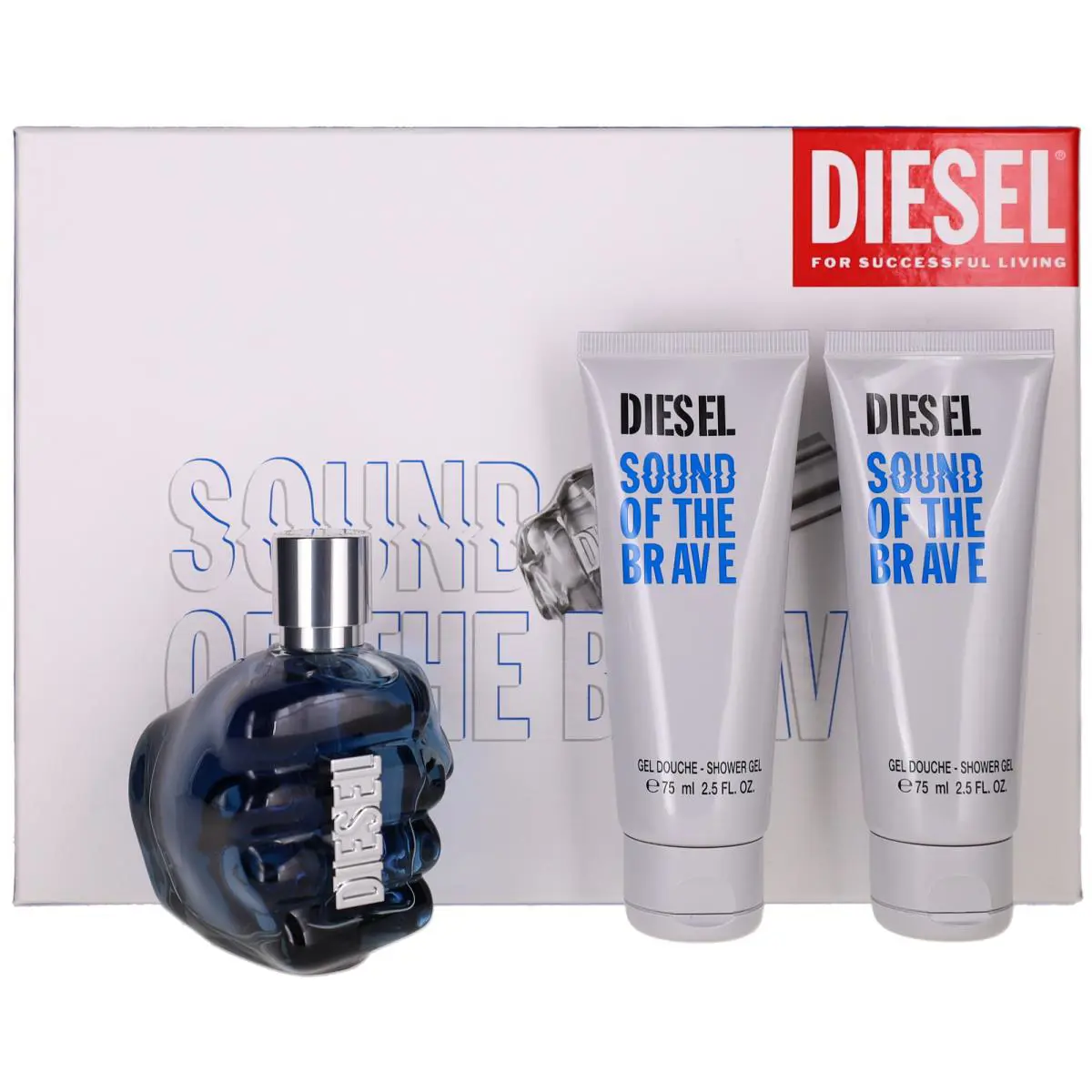 Sound of The Brave  For Men Set:edt + Shower Gel x2 2.5+2.5+2.5oz by Diesel
