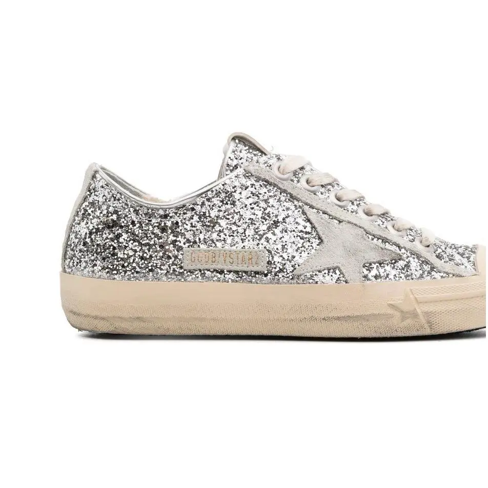 Golden Goose shoes - Golden Goose V-Star - Silver 3