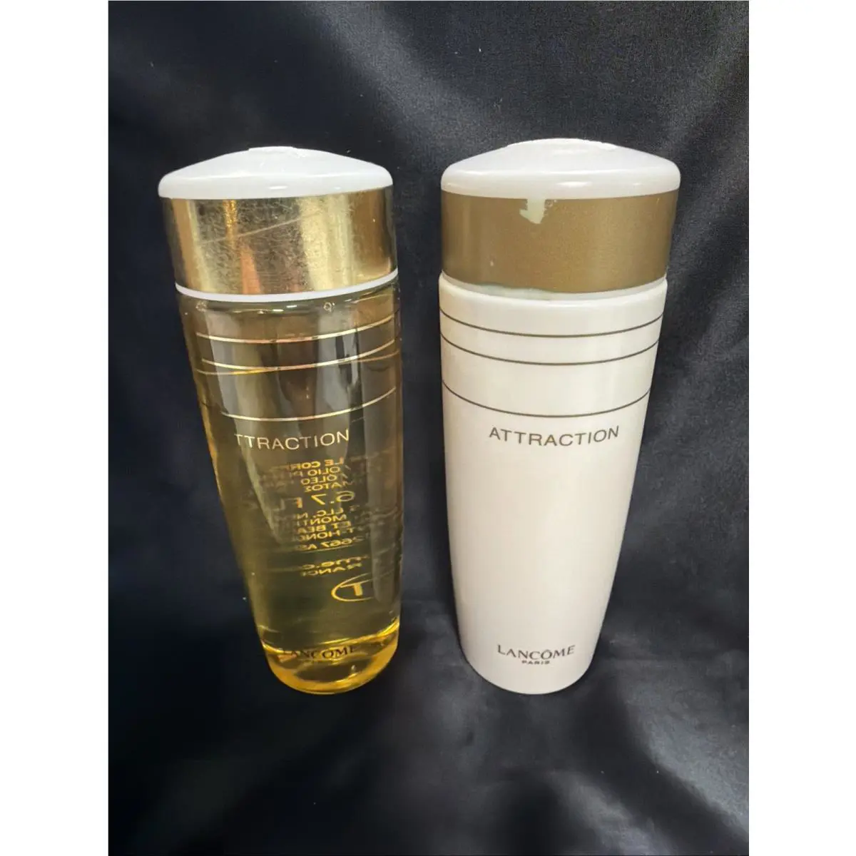 Lancome Paris Attraction 6.7 Each Body Oil Body Lotion Set
