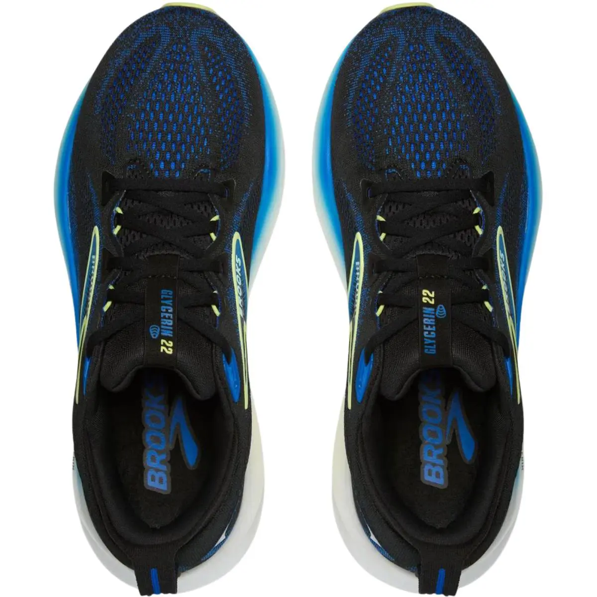 Brooks shoes - Brooks Glycerin 22 - Glycerin - Black/Cobalt/Neo Yellow 2