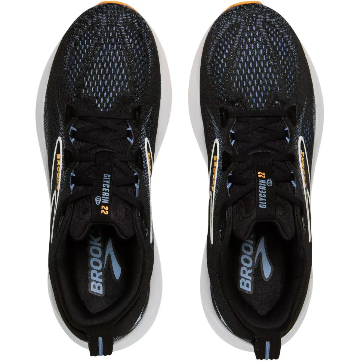 Brooks shoes - Brooks Glycerin 22 - Glycerin - Black/Cobalt/Neo Yellow 12