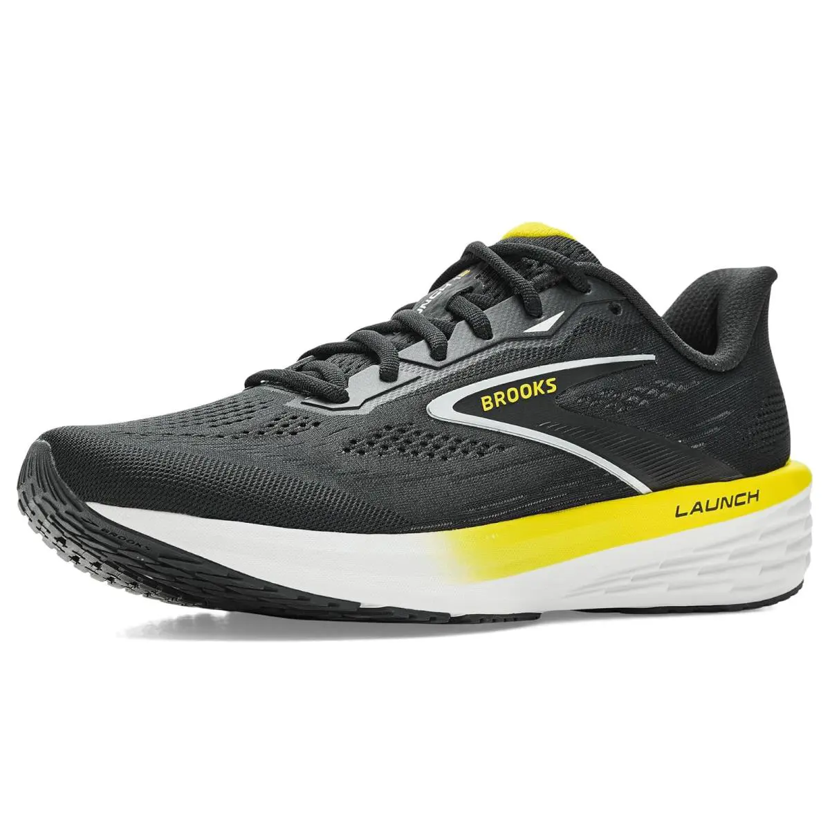 Brooks shoes - Black/Cyber Yellow/Oyster 6
