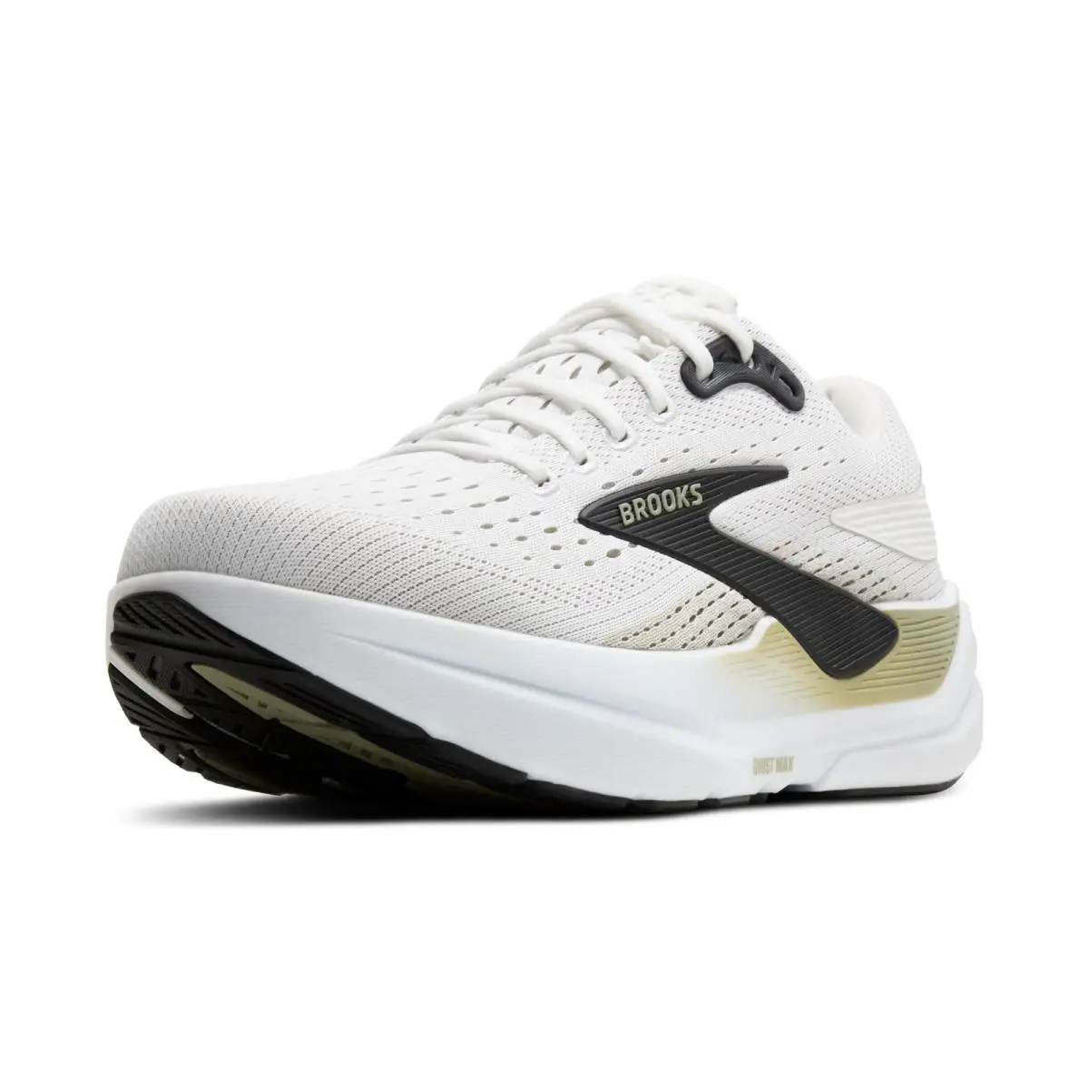 Brooks Men’s Ghost Max 3 Neutral Running - Bright White/Tea/Black