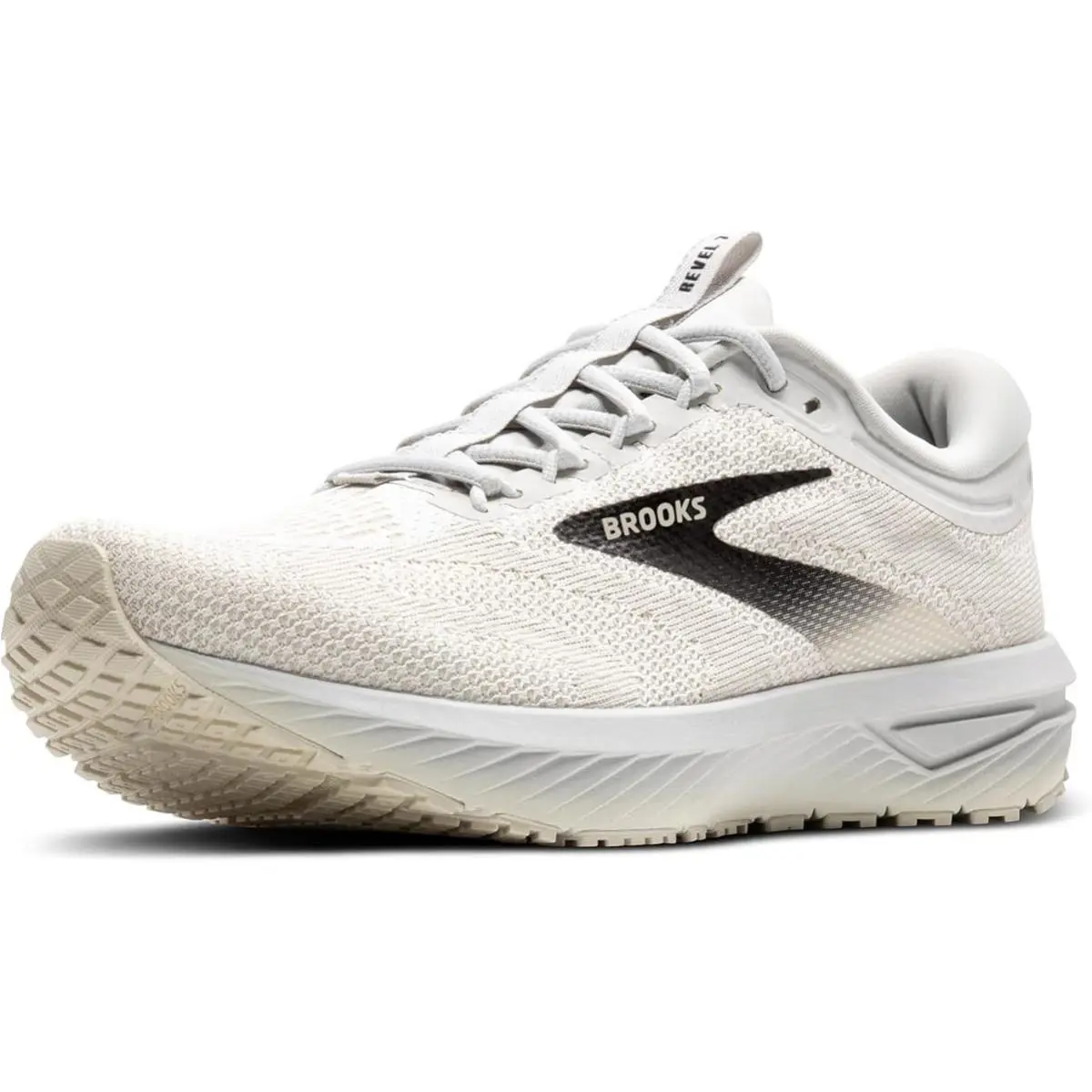 Brooks shoes - Brooks Revel - Revel - 110435 1D - WHITE/PELICAN/BLACK 1