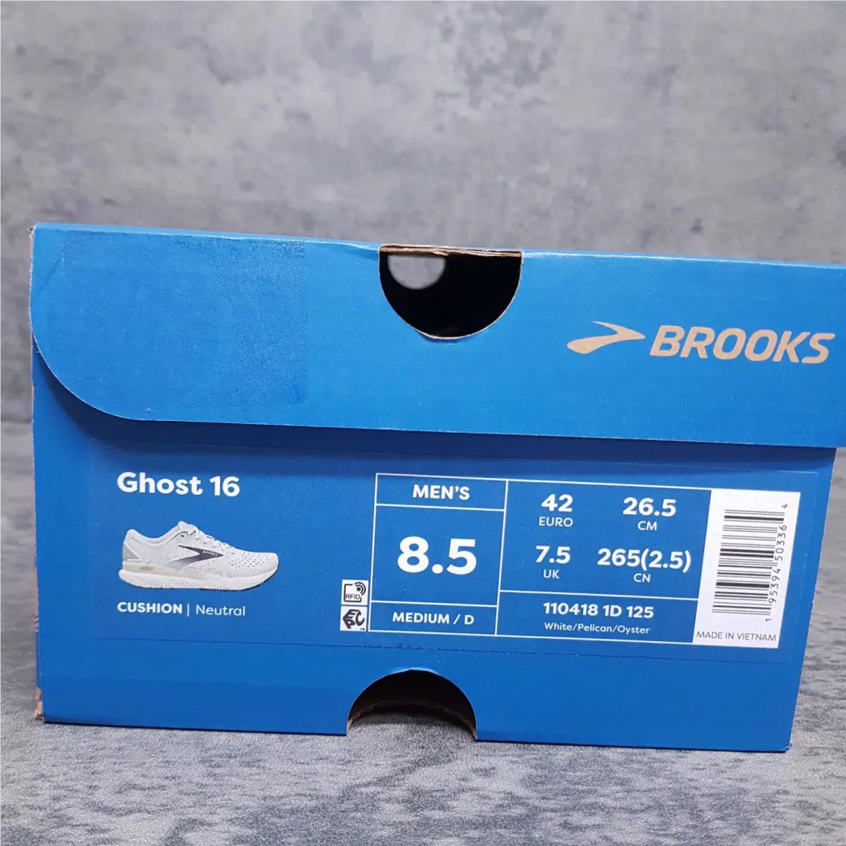 Brooks shoes - Brooks Ghost 16 - Ghost - 110418-1D-125 - White 5