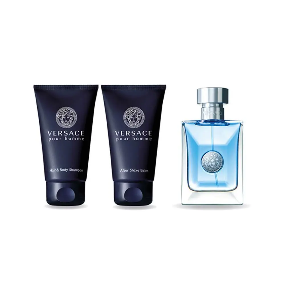Versace Men`s Pour Homme 3pcs Edt Gift Set Fragrances 8011003879311