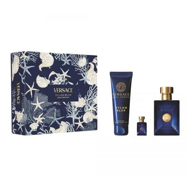Versace Men`s Dylan Blue 3pcs Edt Gift Set Fragrances 8011003899999
