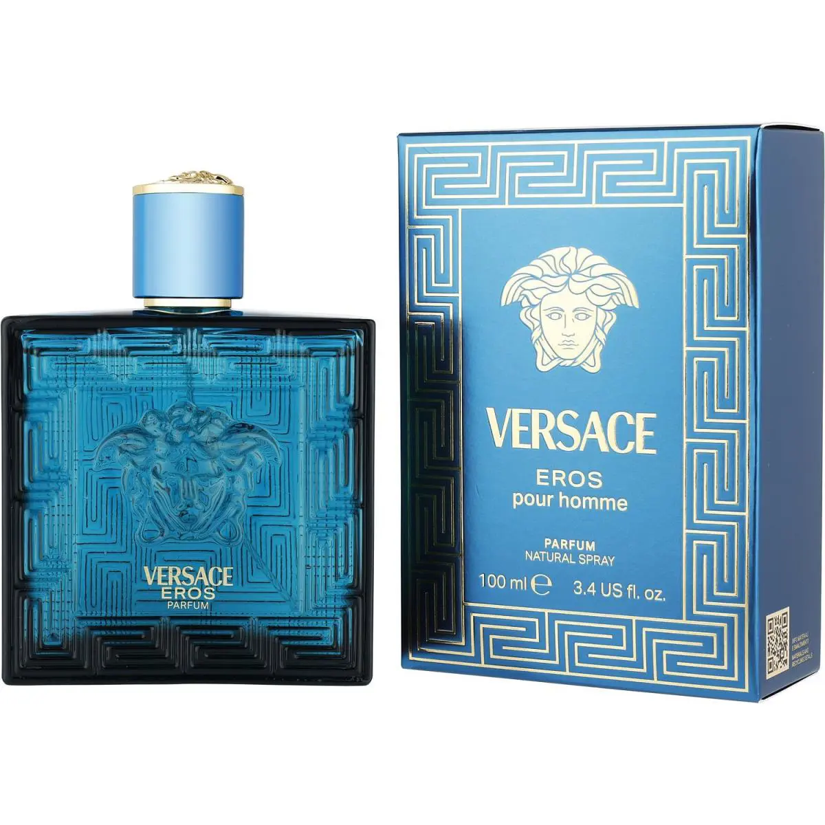 Versace Eros 3.4 oz Pour Homme Parfum Natural Spray Cologne For Men