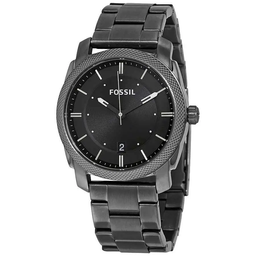 Machine Black Dial Smoke Ion-plated Men`s Watch FS4774 by Fossil