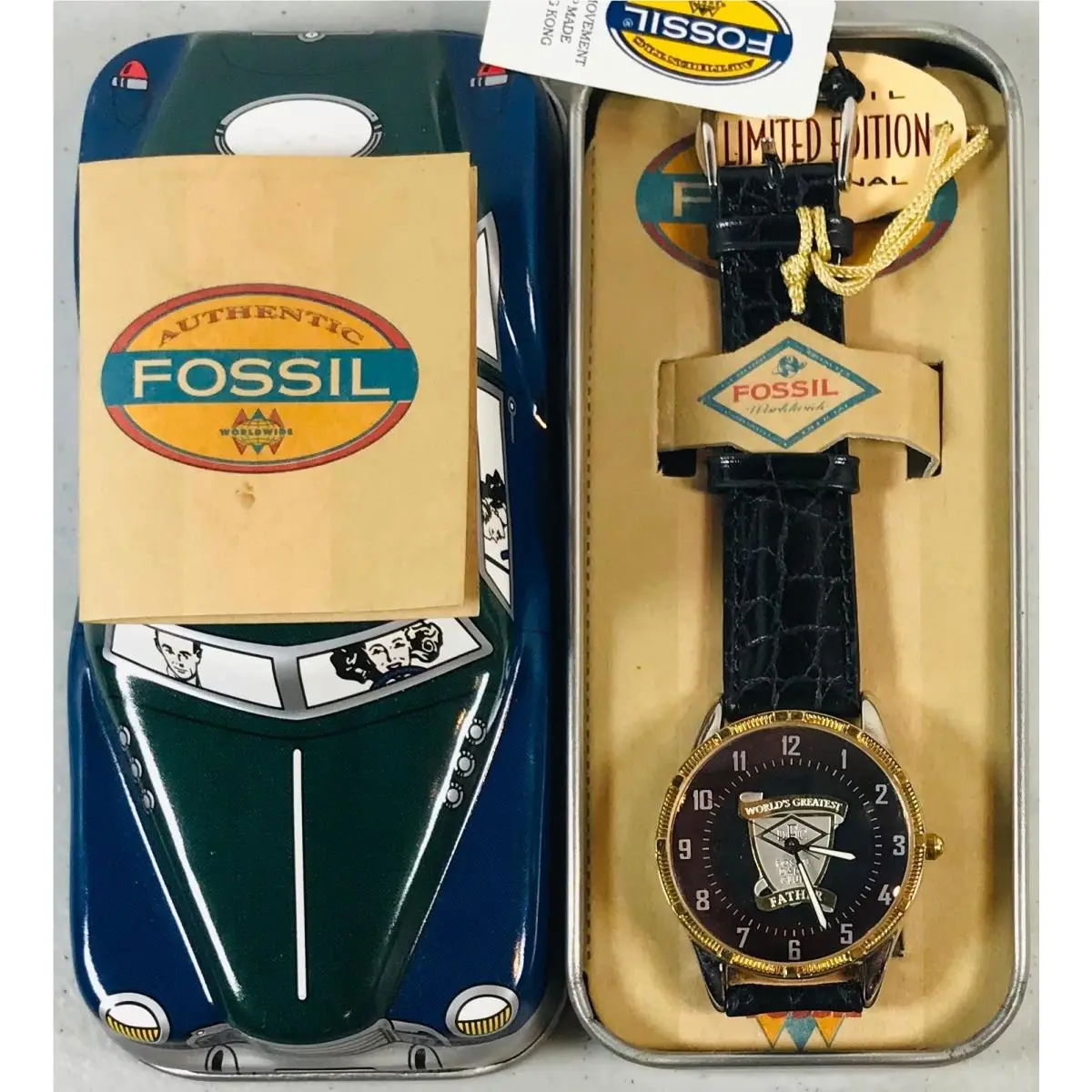 World’s Greatest Father Watch LE-9463 - Water Resistant Battery by Fossil