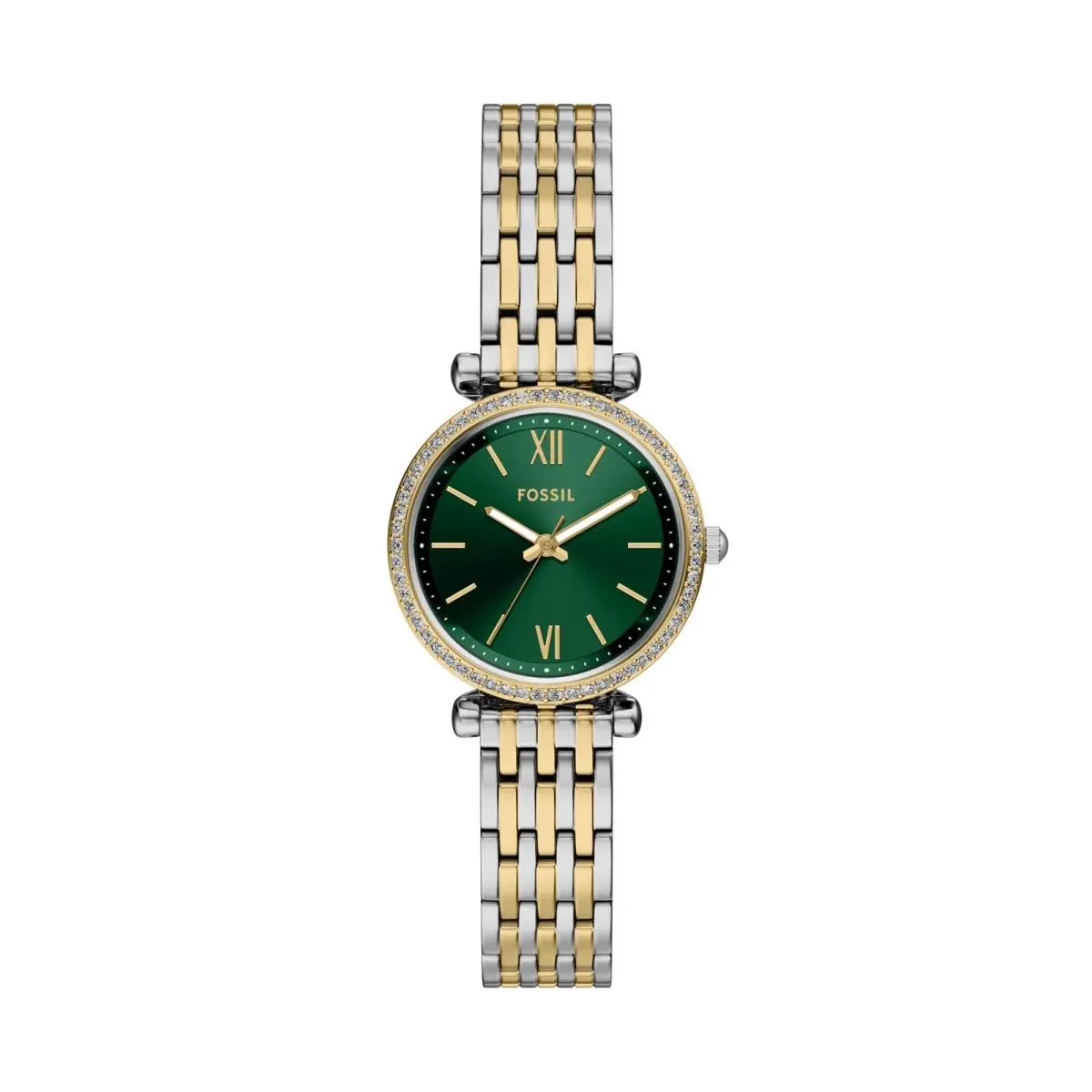 Women`s Watch Carlie Three-hand Two-tone 28MM Two Tone/green by Fossil