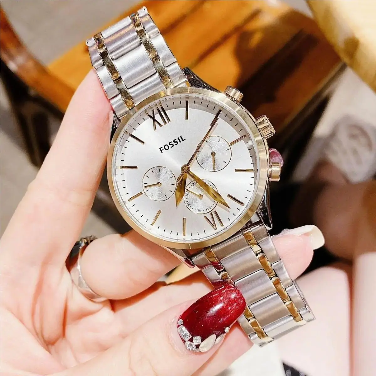 Fossil BQM2698 Fenmore Multifunction Two-tone Stainless Steel Men`s Watch