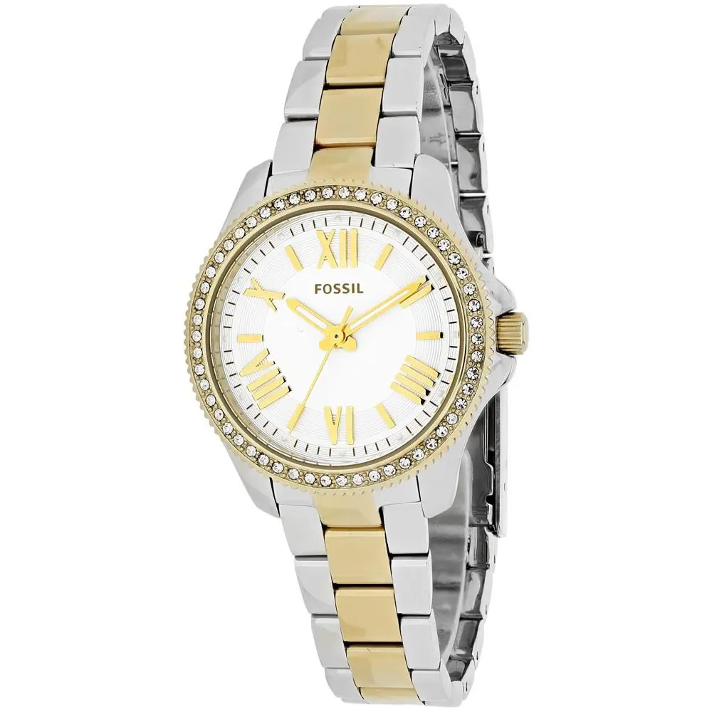 Fossil Women`s Cecile White Dial Watch - AM4579
