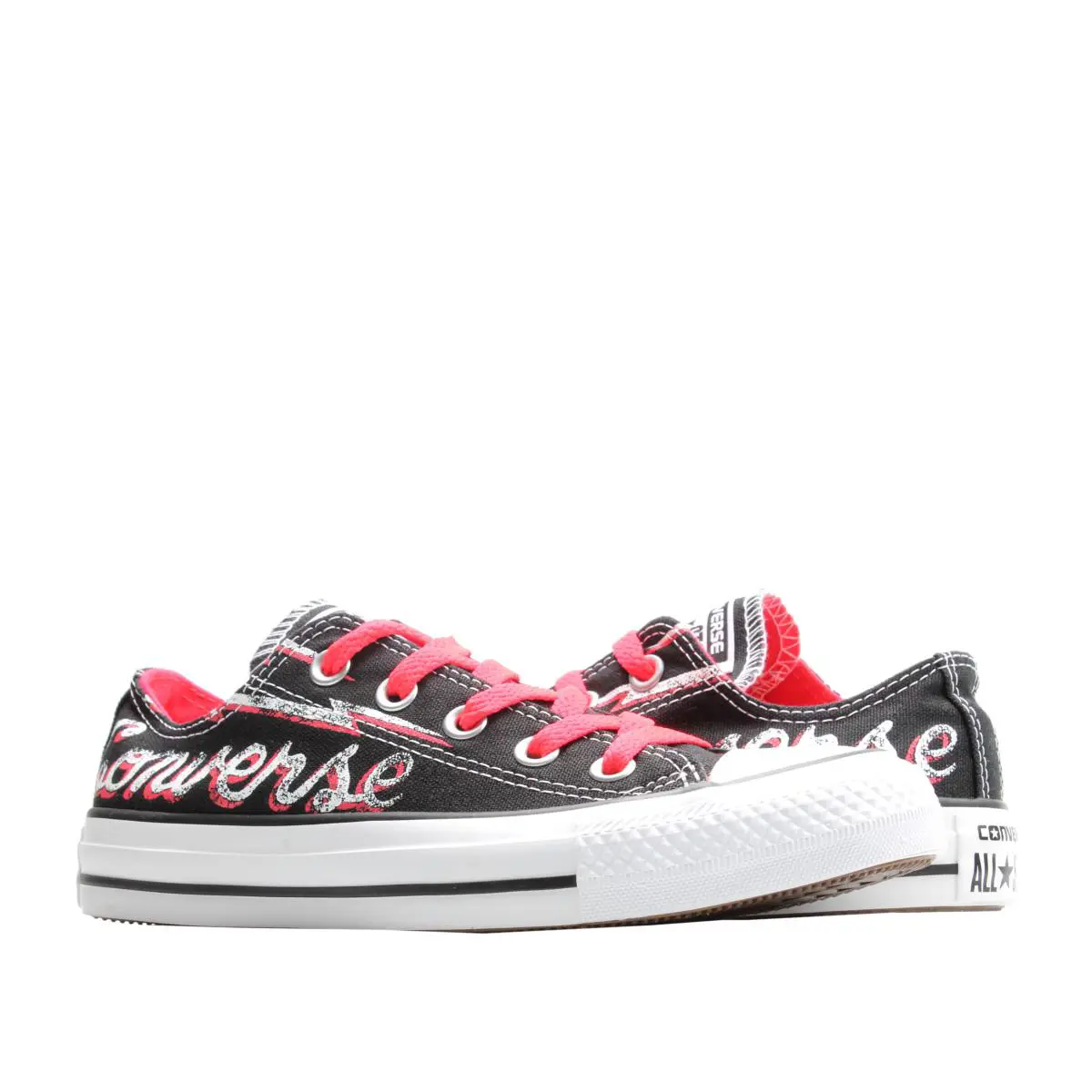 Converse Chuck Taylor All Star Ox Branded Blk/infrared Low Top Sneakers 142396C - Black/Infrared