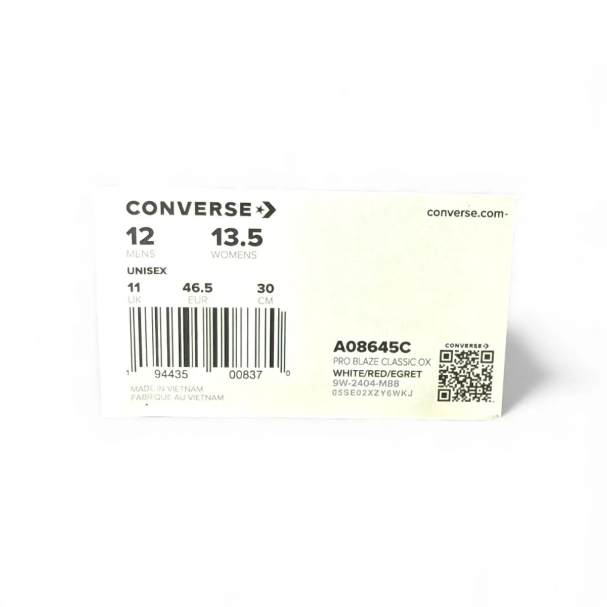 Converse shoes - Converse Pro Blaze - Pro Blaze - A08645C - White / Red / Egret 5