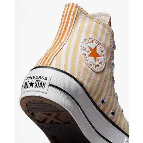 Converse shoes - Converse Chuck Taylor Lift Hi Top - A03298C - Yellow, White and Orange, Manufacturer: White/Cyber Mango/Light Curry 4
