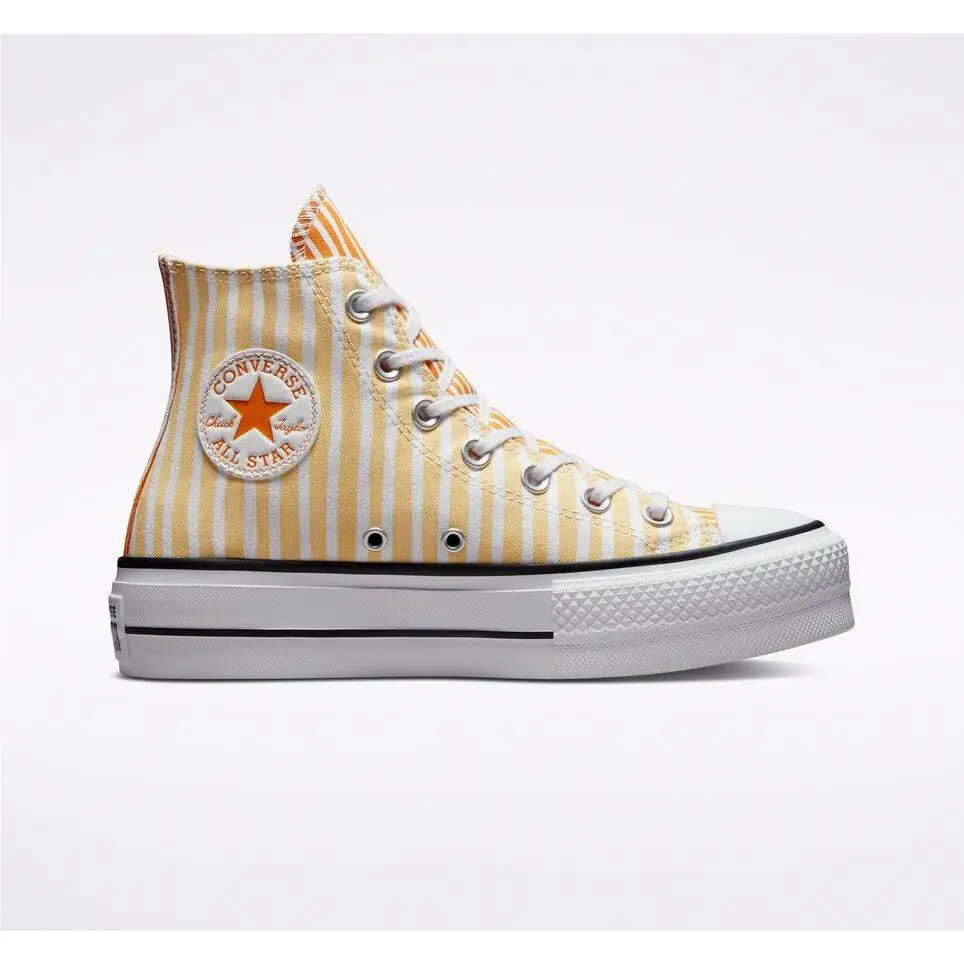 Converse shoes - Converse Chuck Taylor Lift Hi Top - A03298C - Yellow, White and Orange, Manufacturer: White/Cyber Mango/Light Curry 6