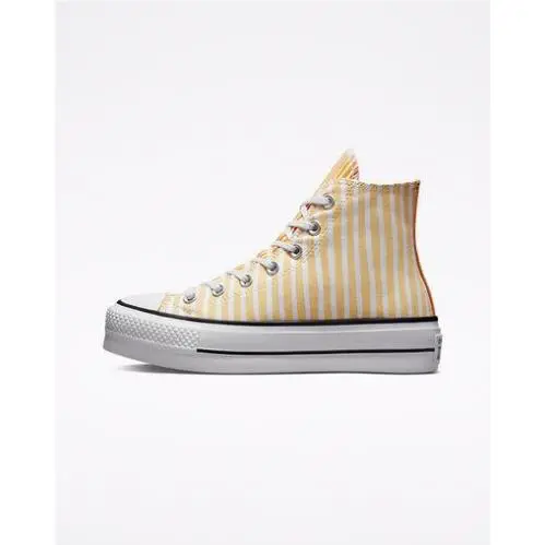 Converse shoes - Converse Chuck Taylor Lift Hi Top - A03298C - Yellow, White and Orange, Manufacturer: White/Cyber Mango/Light Curry 7