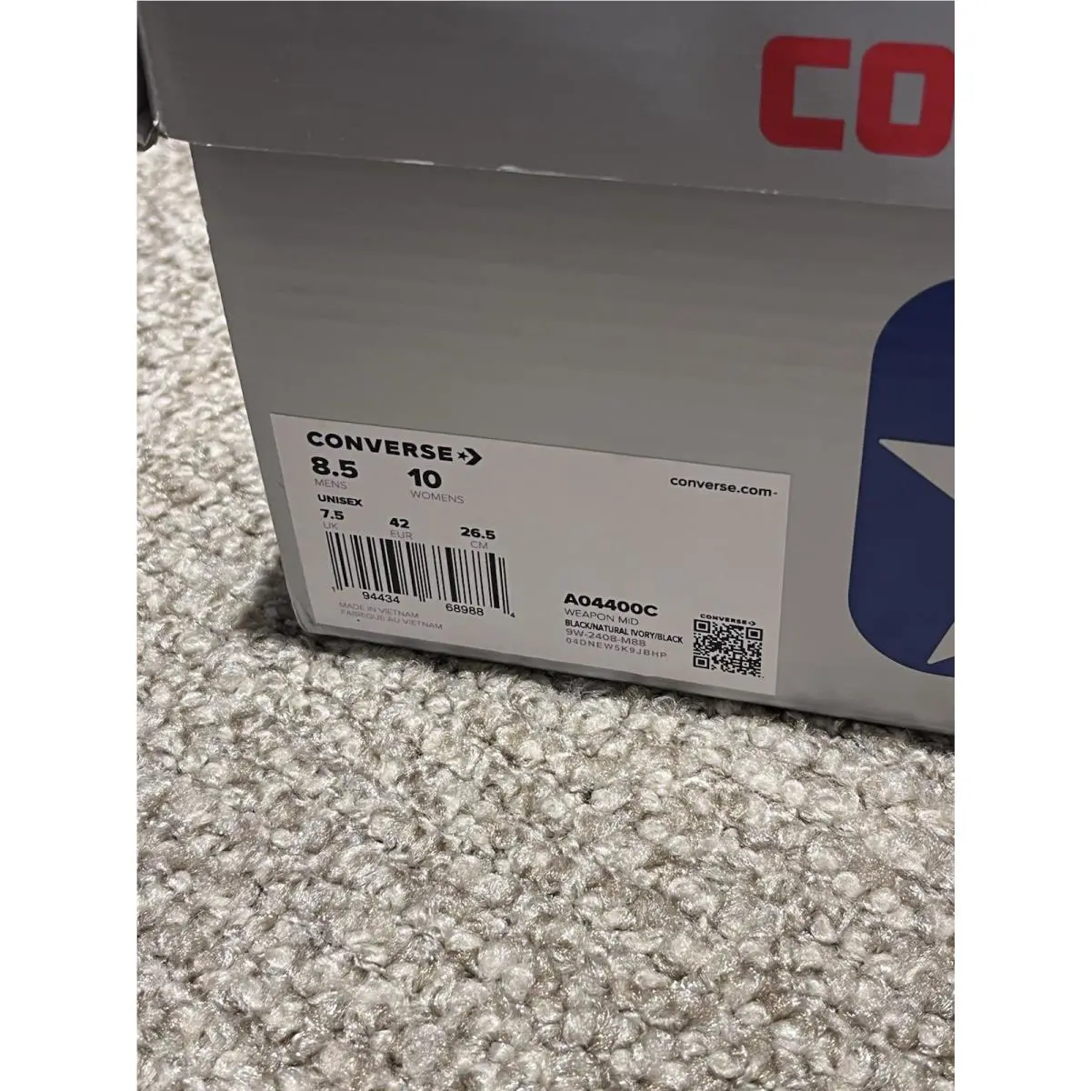 Converse shoes - Converse Weapon - Weapon - A04400C - Black 8