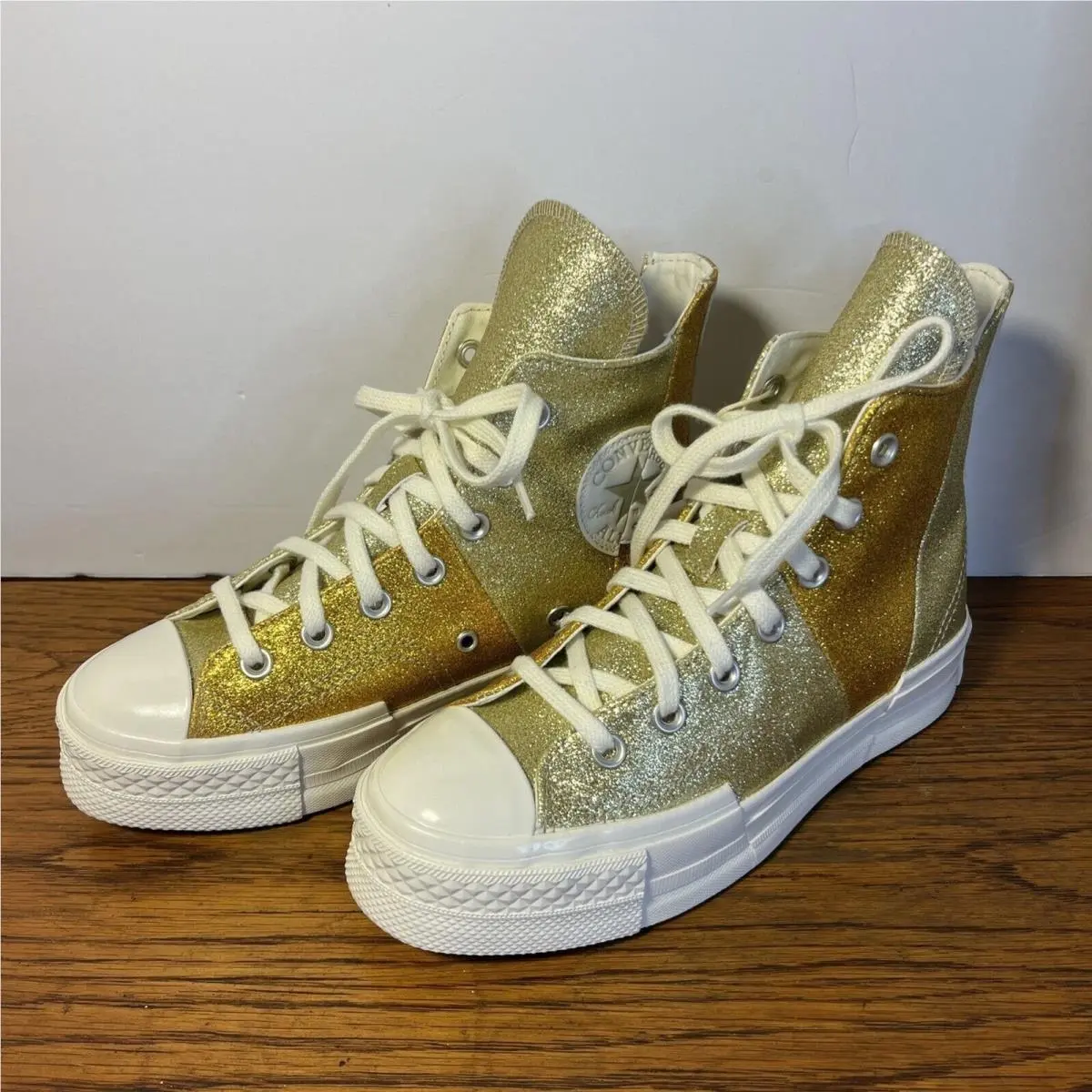 Converse shoes - Converse Chuck 70 Plus Glitter - A08176C - Gold 8