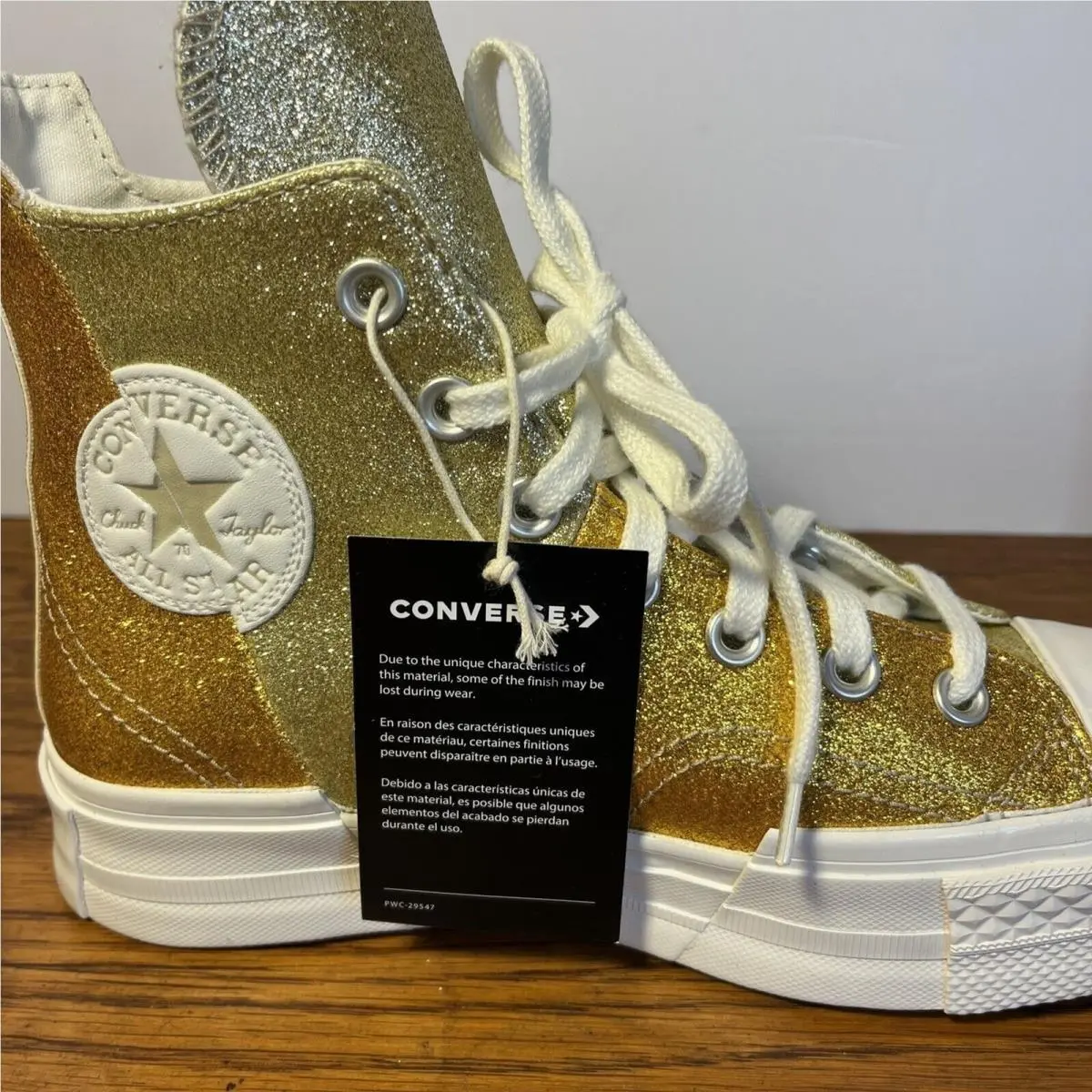 Converse shoes - Converse Chuck 70 Plus Glitter - A08176C - Gold 0