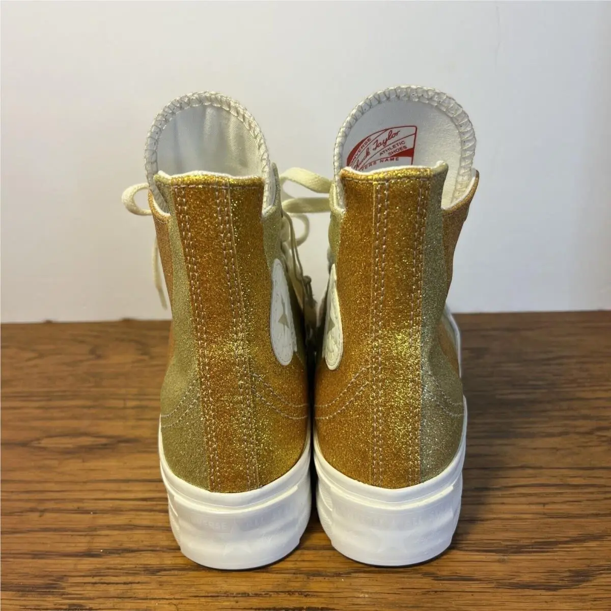 Converse shoes - Converse Chuck 70 Plus Glitter - A08176C - Gold 4