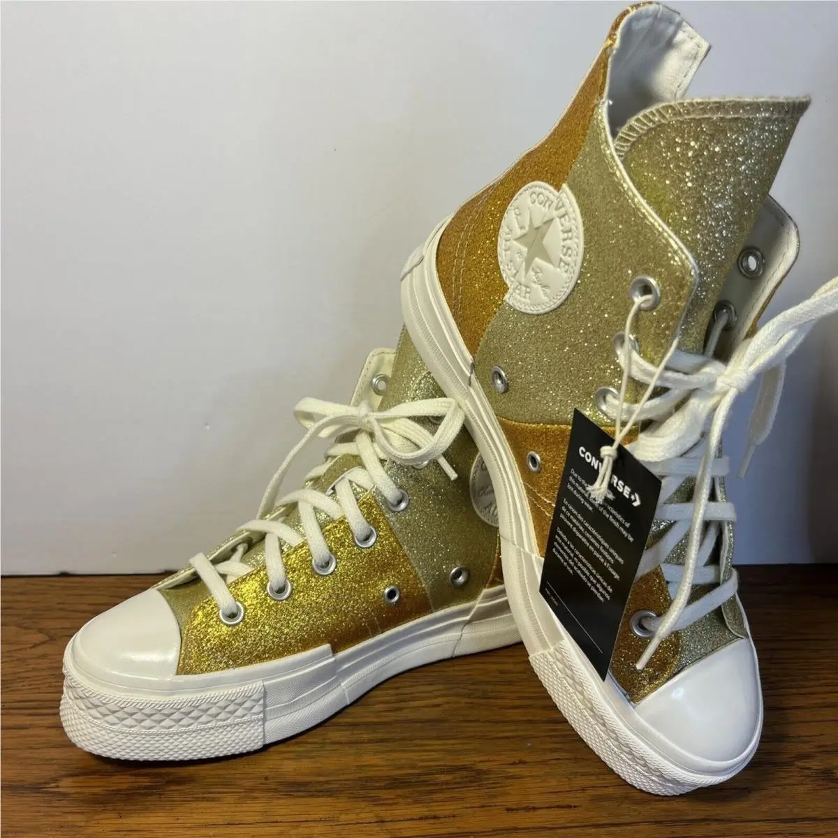 Converse shoes - Converse Chuck 70 Plus Glitter - A08176C - Gold 7