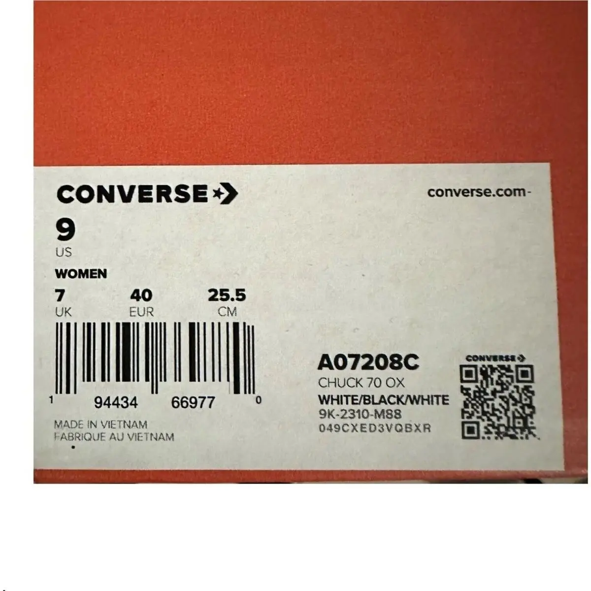 Converse shoes - Converse Chuck 70 - Chuck - A07208C - White (UPC: 194434669770) 5