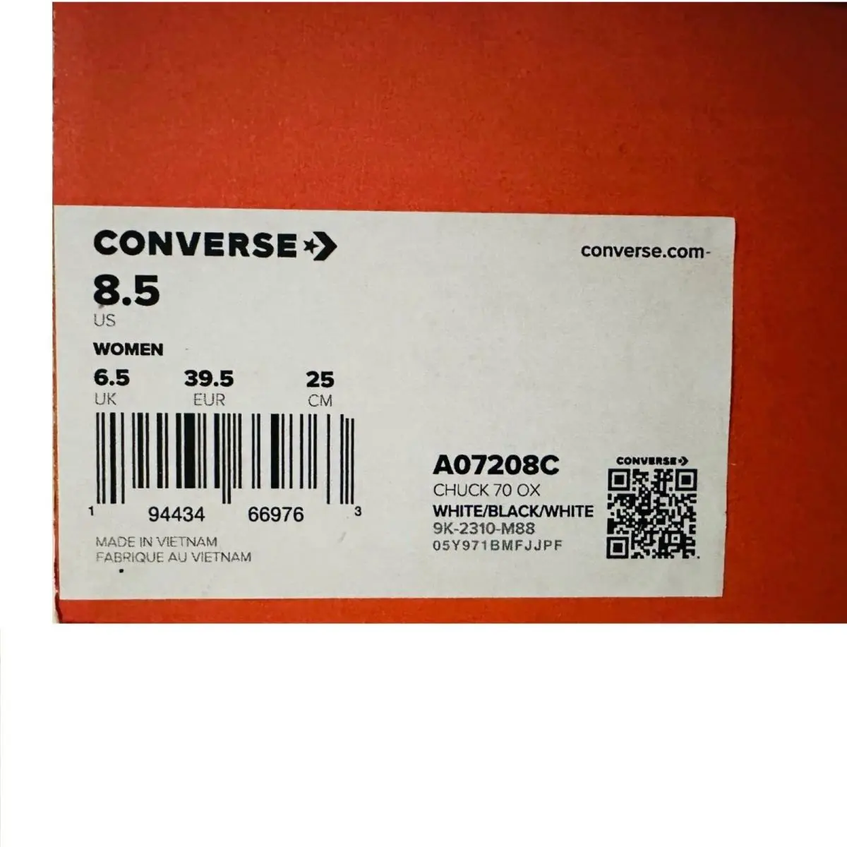 Converse shoes - Converse Chuck 70 - Chuck - A07208C - White (UPC: 194434669749) 5