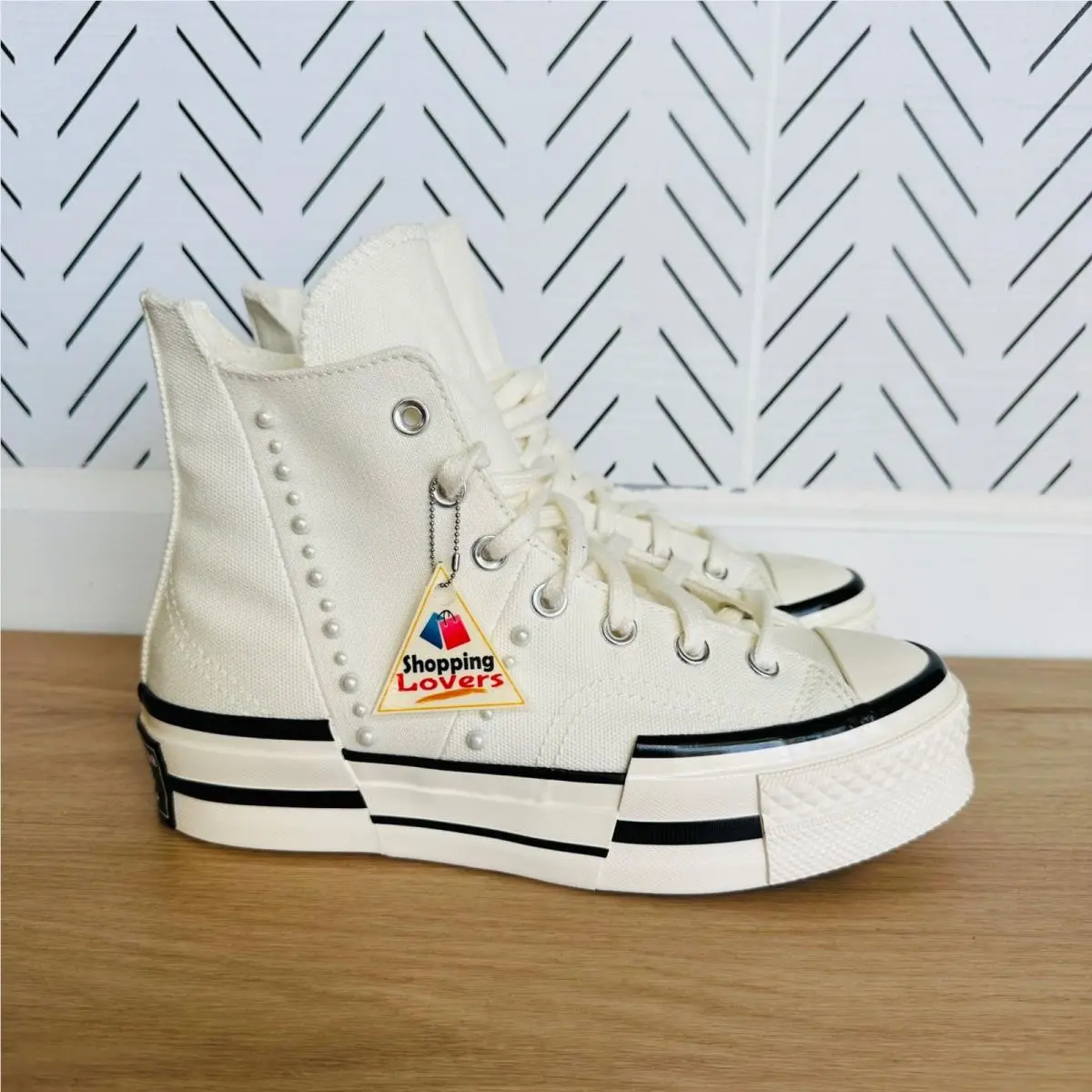 ⭐converse Chuck 70 Plus Hi Gems Sz 7 Mens Platform Shoes Pearls Sneaker A10287C⭐