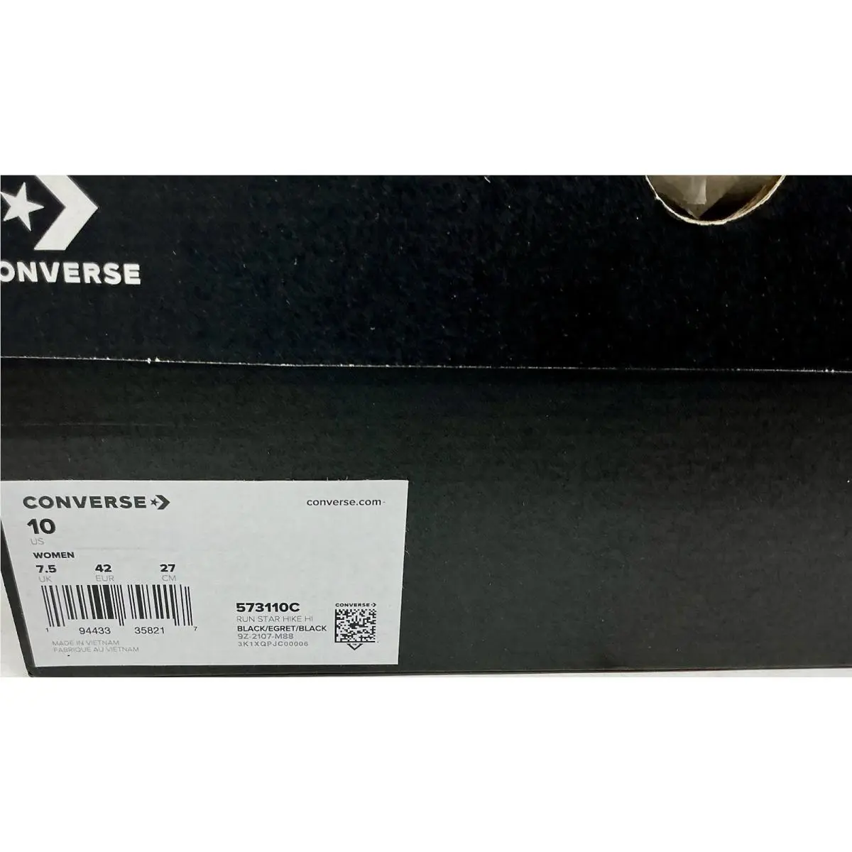 Converse shoes - Converse Chuck Taylor All Star Run Star Hike - White/Black/Gum 9