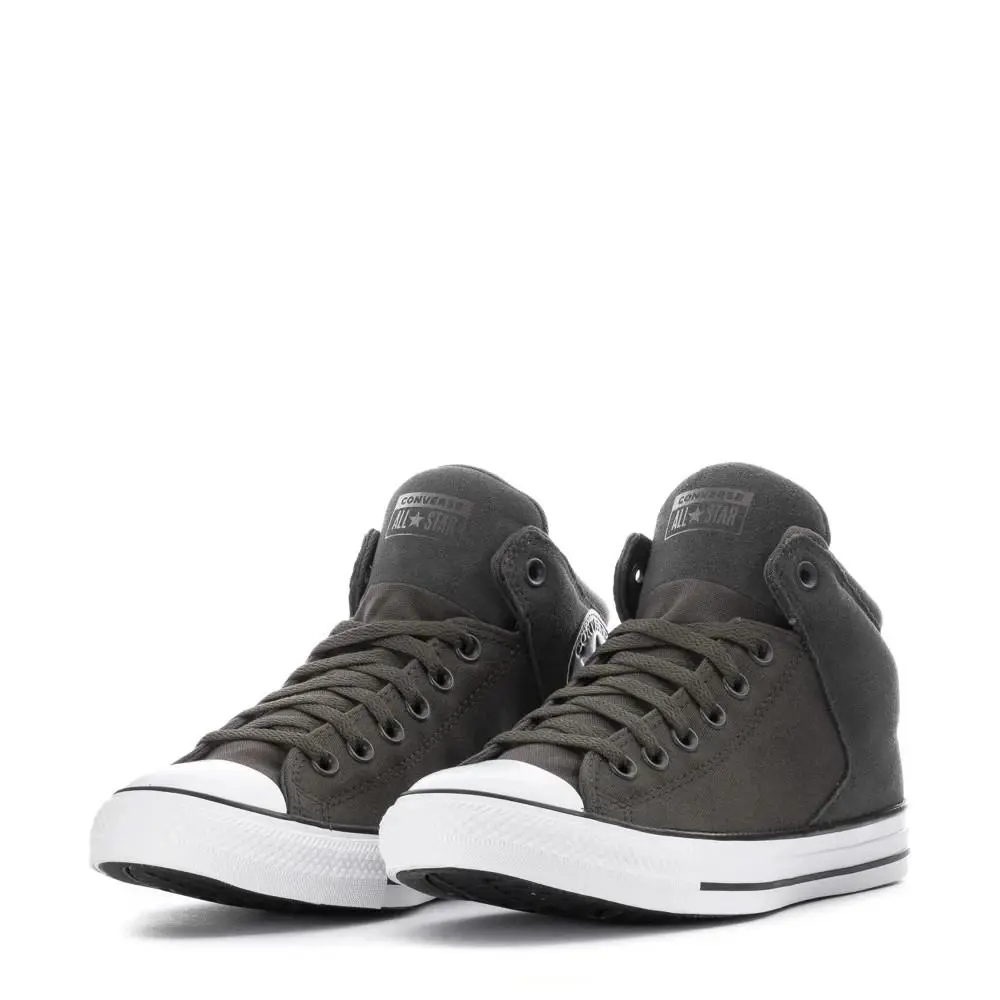 Converse All Star Street Mid Suede/canvas Sneakers Men Shoes Cave Green 10.5 - Cave Green/Dark Master /White Canvas - A128730