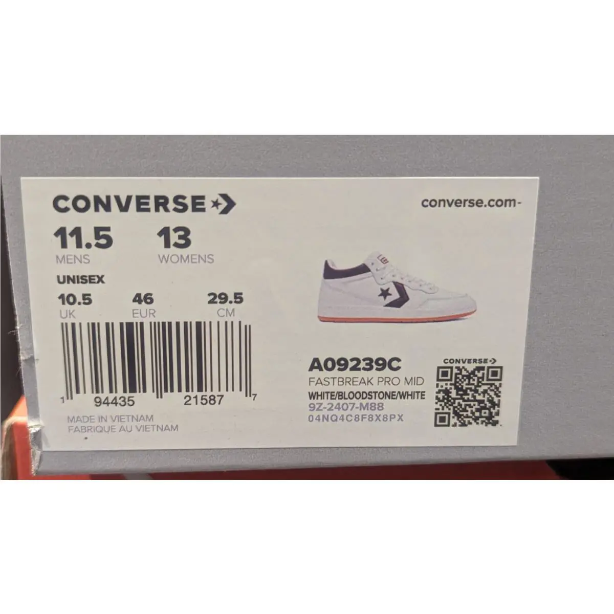 Converse shoes - Converse Fastbreak - Fastbreak - A09239C - White (UPC: 194435215877) 20