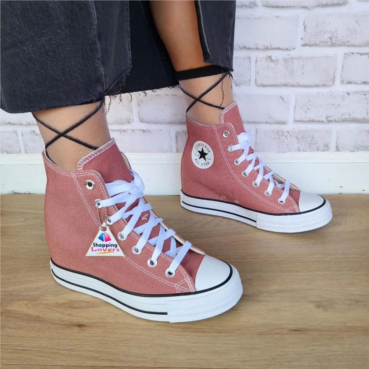 ⭐converse Chuck Taylor Wedge Platform Sz 7.5 Women`s Shoes Sneaker Brown A13832C by Converse