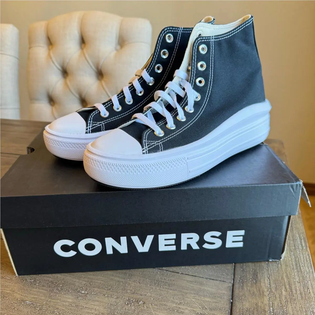 Converse Chuck Taylor All Star Move Platform High Top Sneakers Women`s 9.5