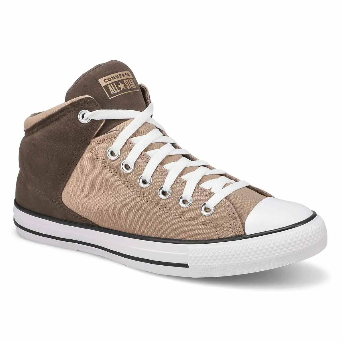 Converse All Star Street Mid Suede/canvas Sneakers Men Shoes Brown/ Size 9.5 - Vintage Cargo/Truffle/White - A11651C