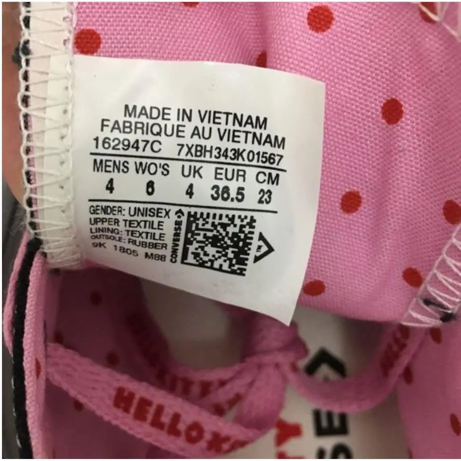 Converse shoes - Converse CTAS OX Hello Kitty - 162947C - Black/Prism Pink/White (UPC: 888756008576) 4