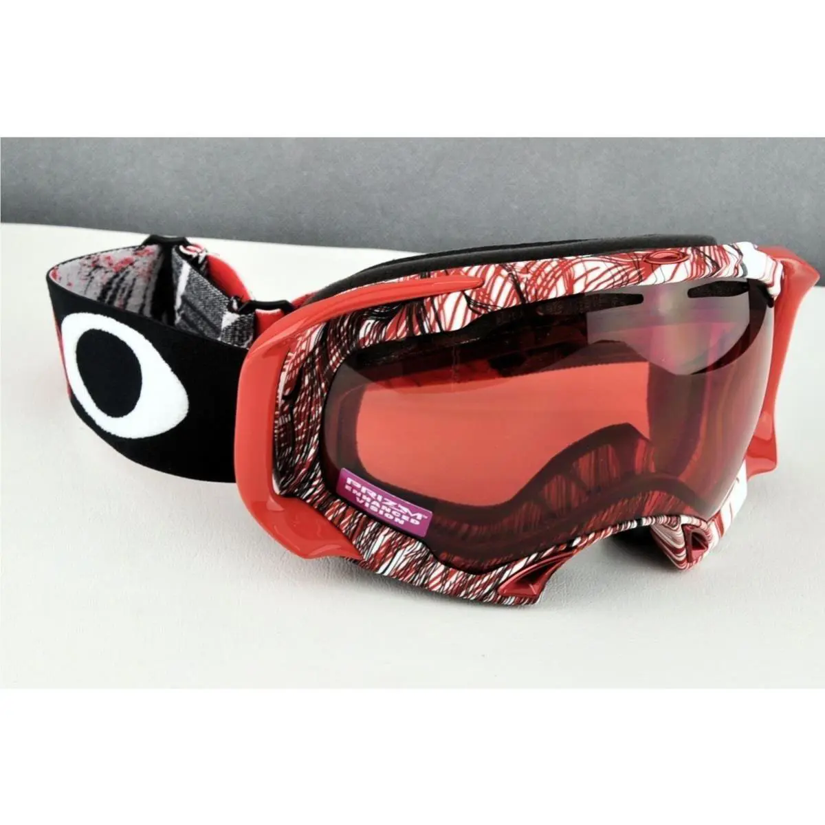 Women`s  Splice Snow Topography Red Black Usa Ship by Oakley
