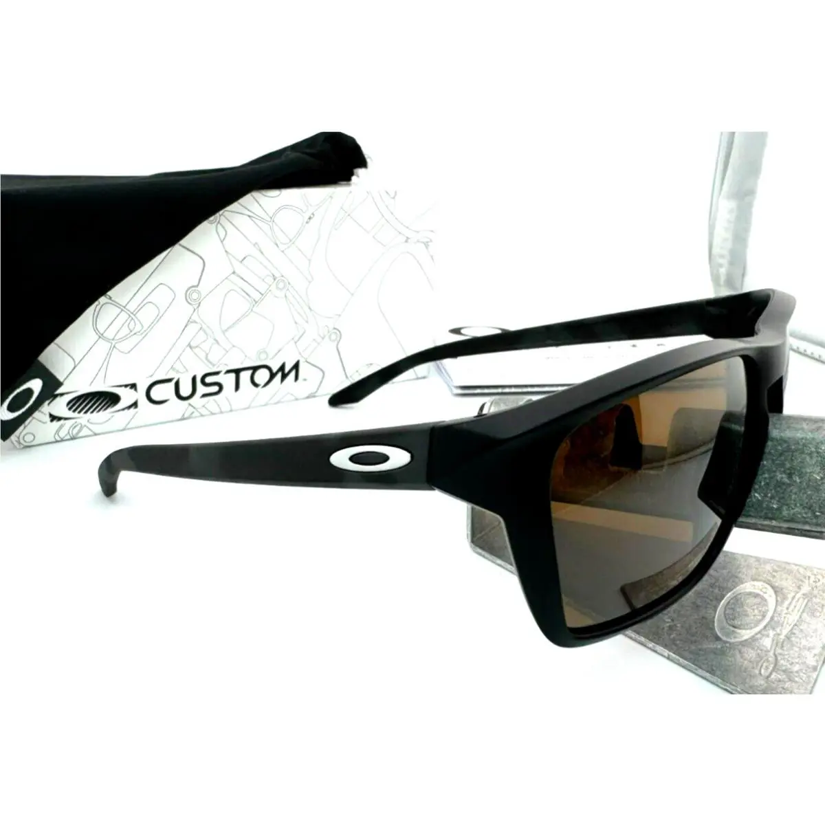Oakley Sylas Custom Matte Black Camo W/ Prizm Tungsten Iridium Sunglasses