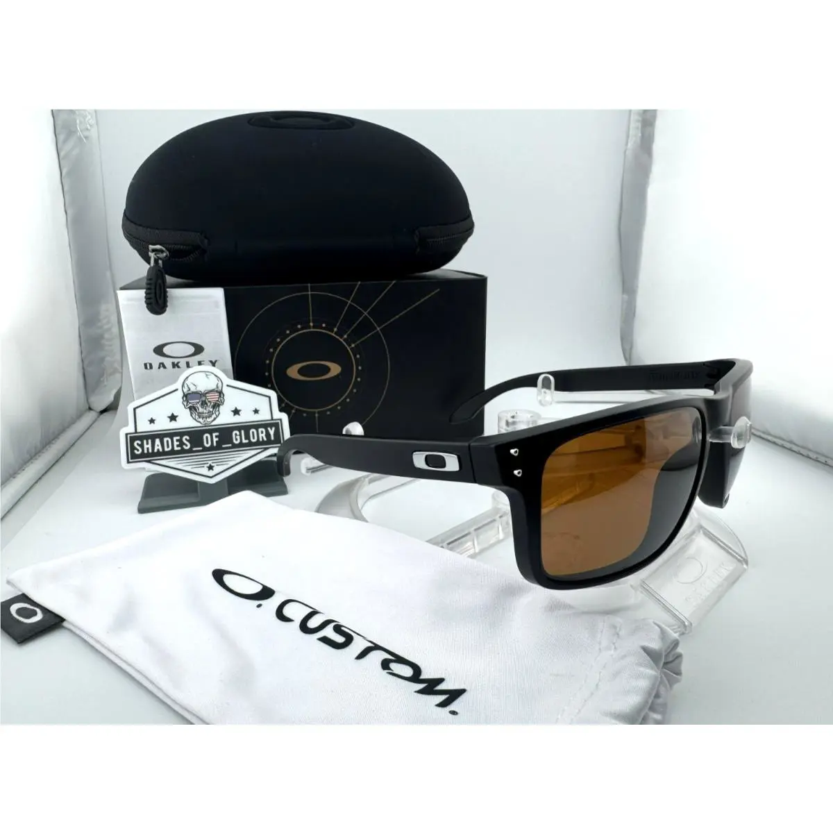 Holbrook XL Custom Matte Black W/ Prizm Tungsten Polarized Sunglasses by Oakley