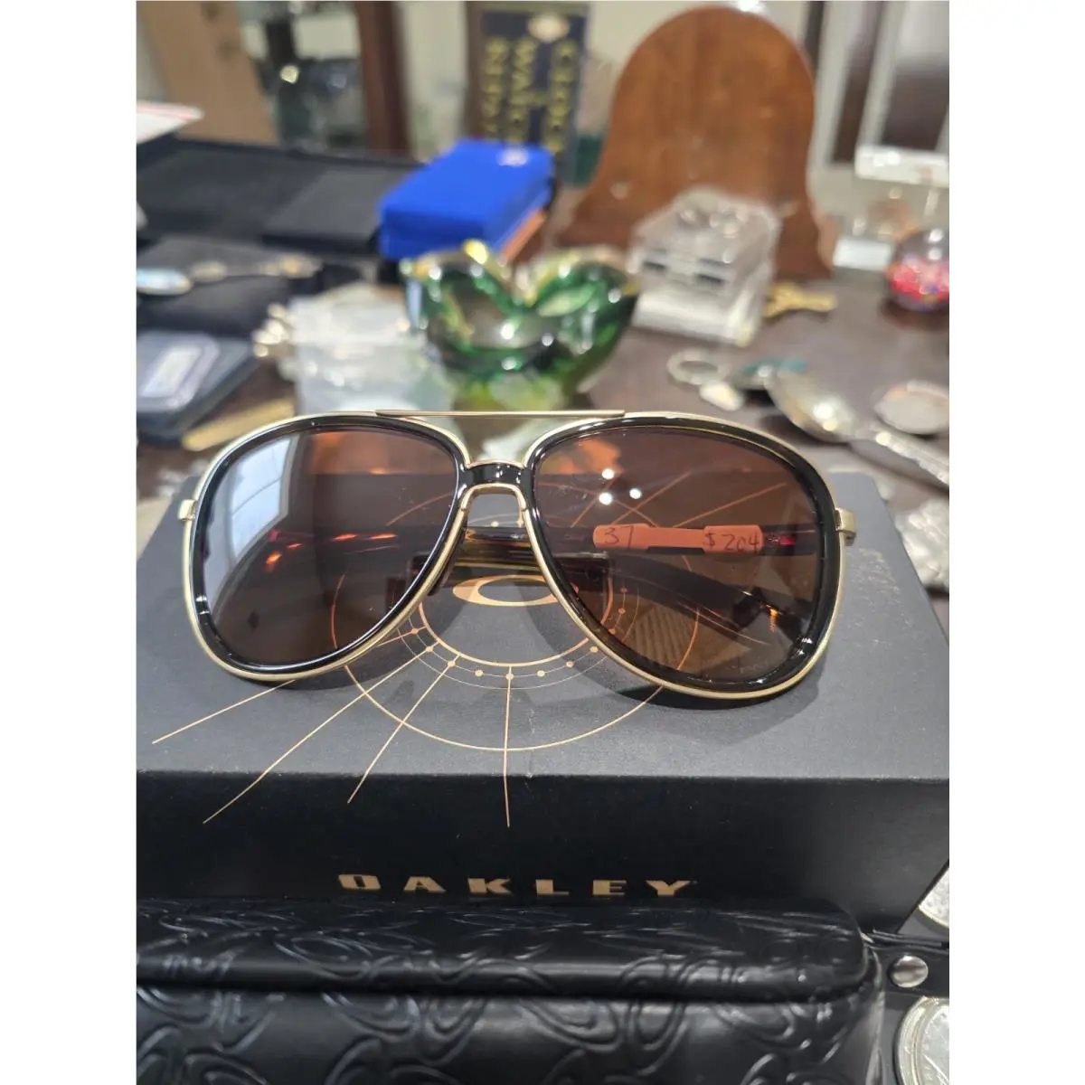 Oakley Sunglasses Split Time OO4129-9494 Brown Tortoise w/ Prizm Brown Gradient