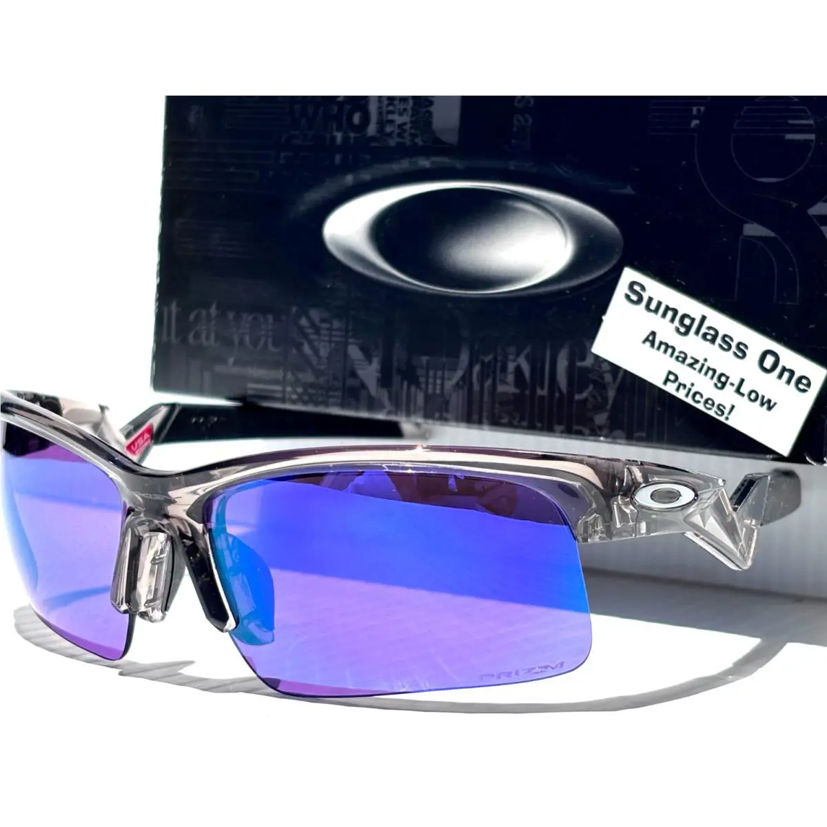 Capacitor Grey Ink Prizm Violet Lens Youth Sunglass 9013-10 by Oakley