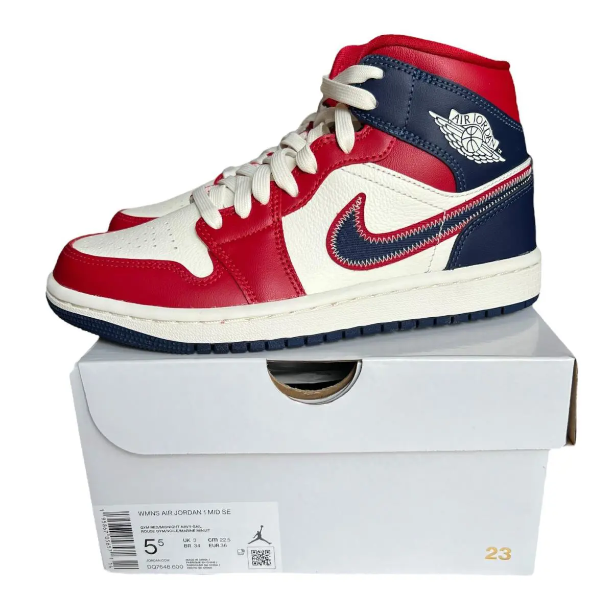 Nike shoes - Air Jordan 1 Mid SE - DQ7648-600 - Gym Red 1
