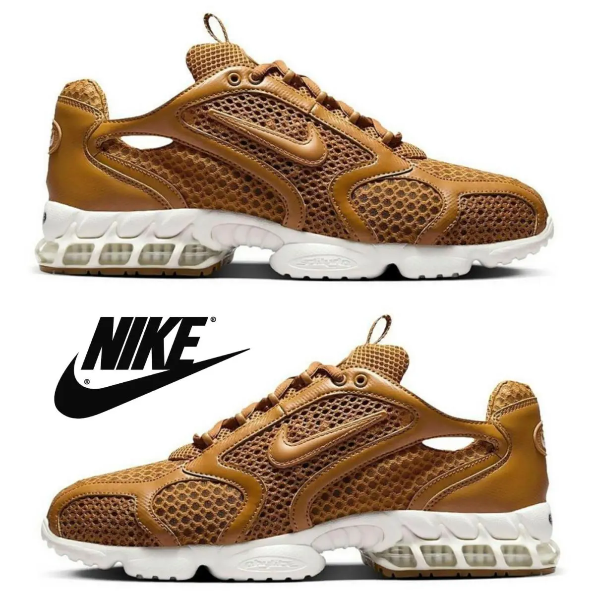 Nike shoes - Nike Air Zoom Spiridon - Air Zoom Spiridon - Brown, Manufacturer: Wheat/Sail/Gum Light Brown/Wheat 6