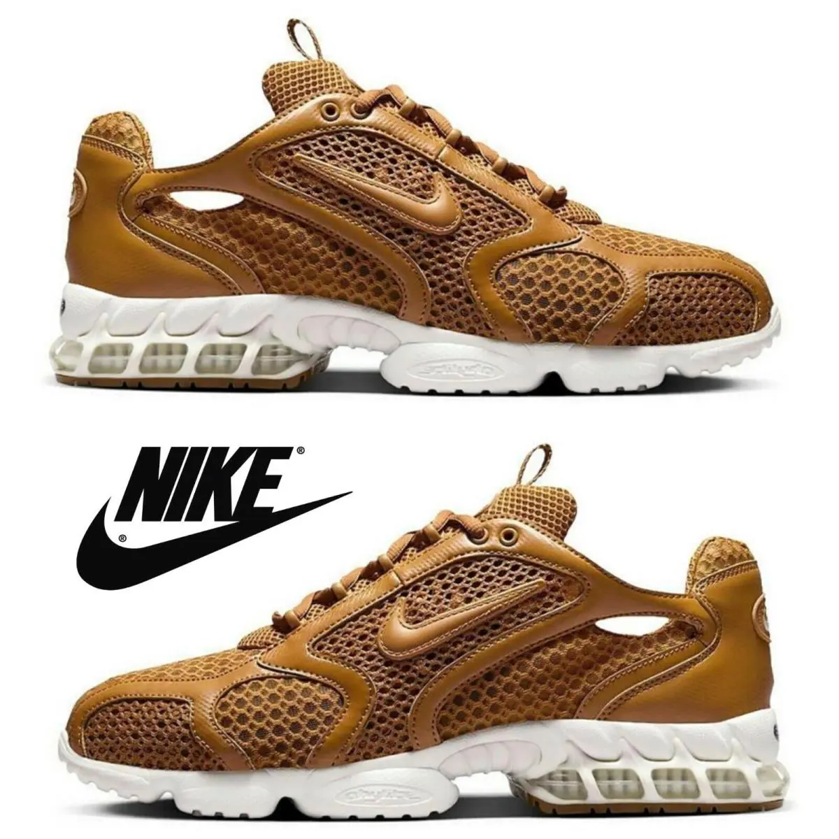Nike shoes - Nike Air Zoom Spiridon - Air Zoom Spiridon - Brown, Manufacturer: Wheat/Sail/Gum Light Brown/Wheat 7