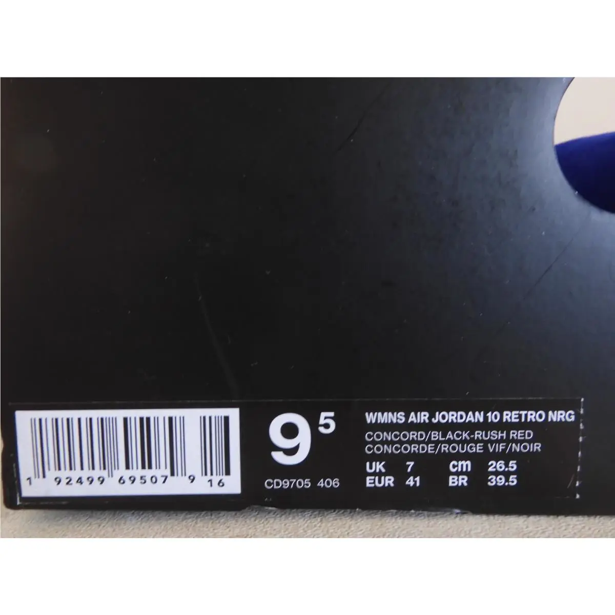 Nike shoes - Air Jordan 10 - Air - CD9705-406 - Blue 38