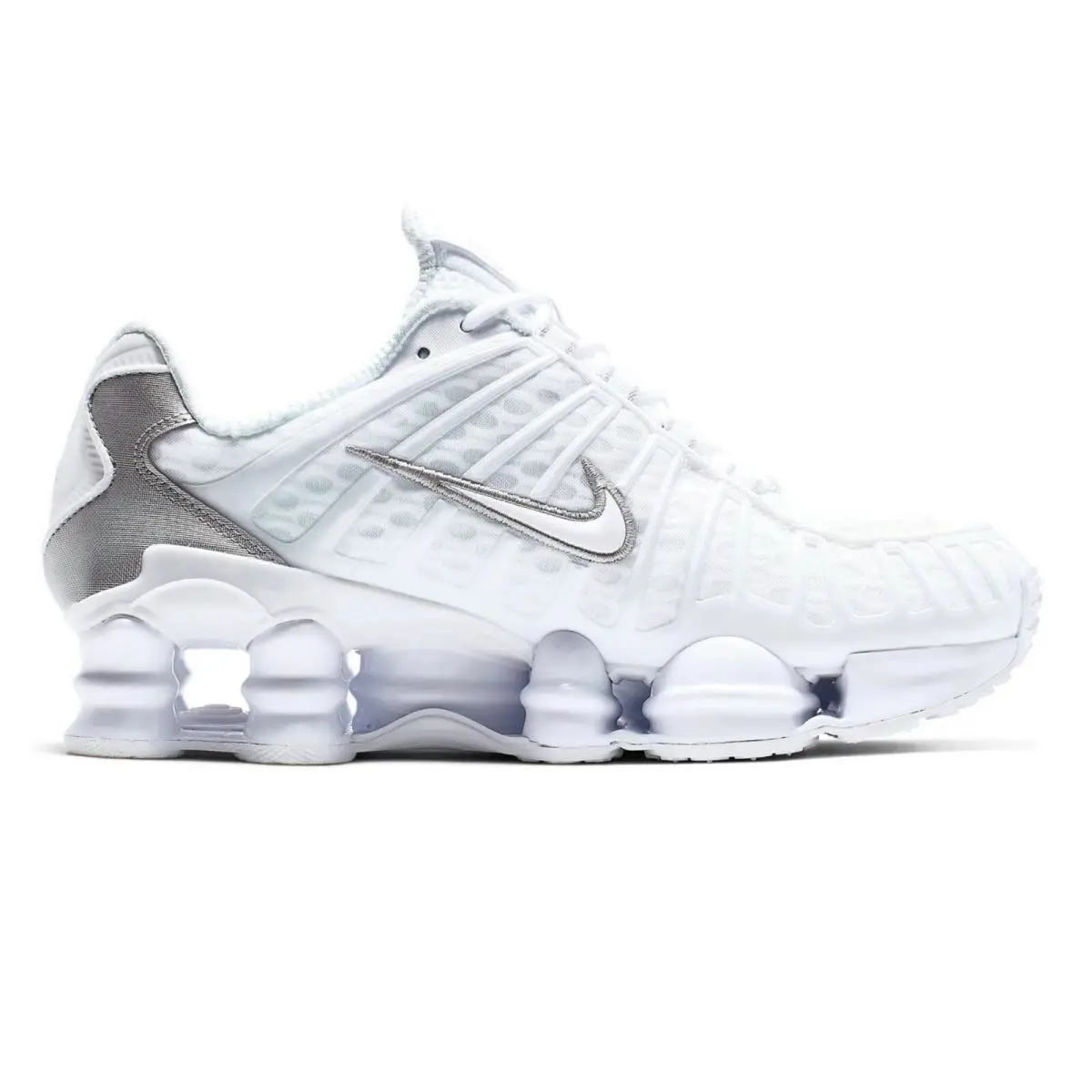 Nike shoes - Nike Shox - Shox - White, Manufacturer: White/Metallic Silver 2